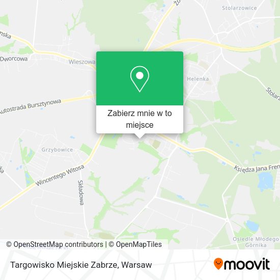 Mapa Targowisko Miejskie Zabrze