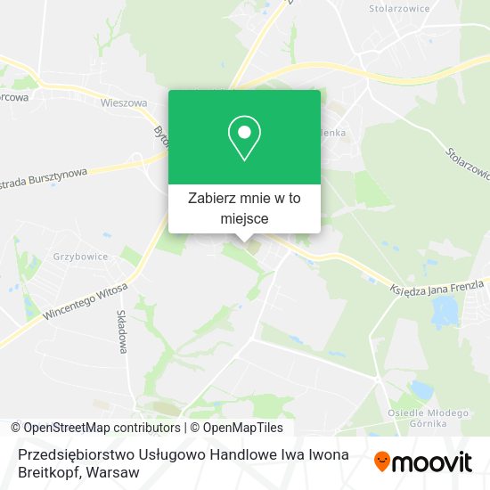 Mapa Przedsiębiorstwo Usługowo Handlowe Iwa Iwona Breitkopf