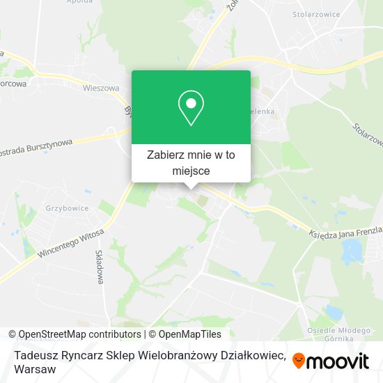 Mapa Tadeusz Ryncarz Sklep Wielobranżowy Działkowiec