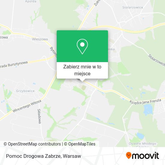 Mapa Pomoc Drogowa Zabrze