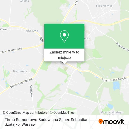 Mapa Firma Remontowo-Budowlana Sebex Sebastian Szałajko