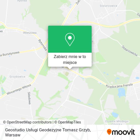 Mapa Geostudio Usługi Geodezyjne Tomasz Grzyb