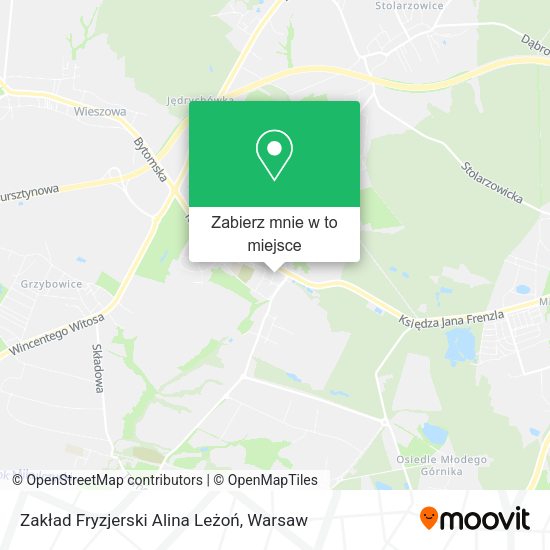 Mapa Zakład Fryzjerski Alina Leżoń