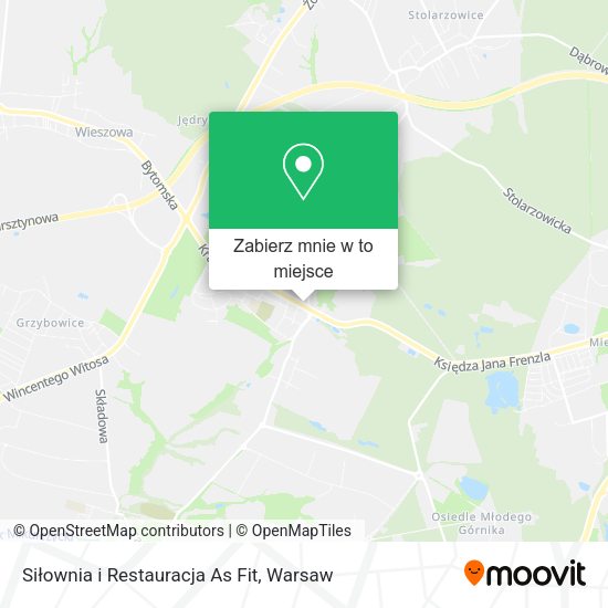 Mapa Siłownia i Restauracja As Fit