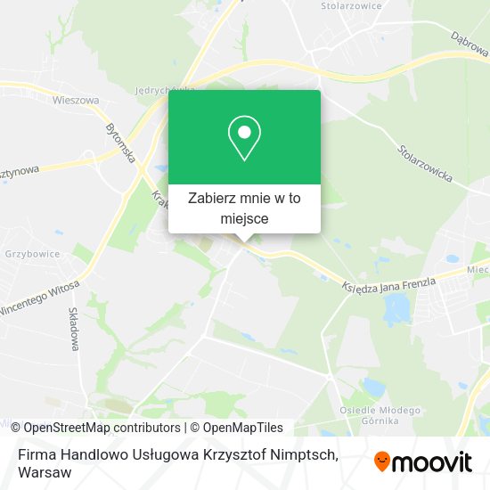 Mapa Firma Handlowo Usługowa Krzysztof Nimptsch