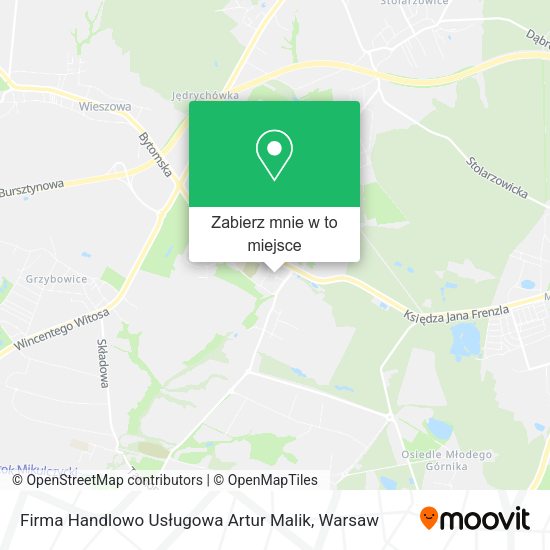 Mapa Firma Handlowo Usługowa Artur Malik