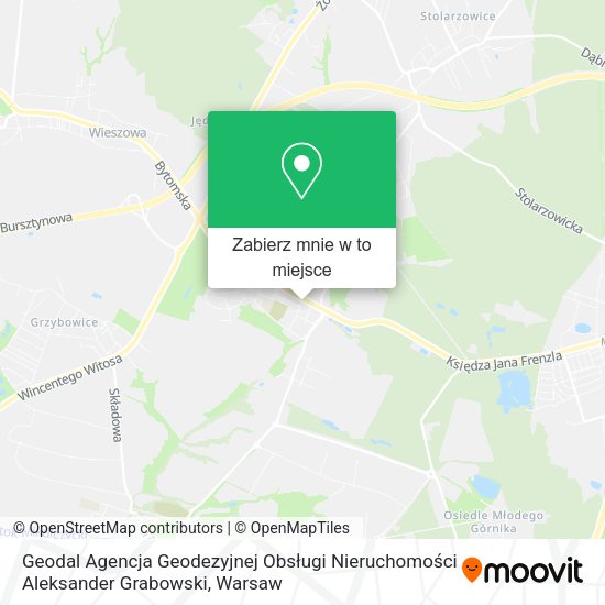 Mapa Geodal Agencja Geodezyjnej Obsługi Nieruchomości Aleksander Grabowski