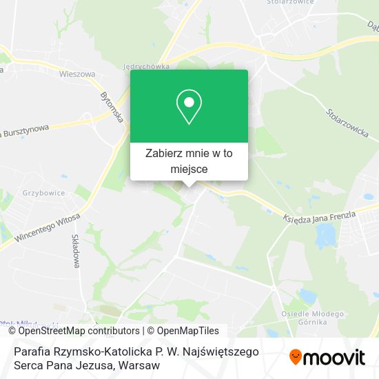 Mapa Parafia Rzymsko-Katolicka P. W. Najświętszego Serca Pana Jezusa