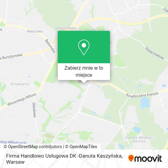 Mapa Firma Handlowo Usługowa DK -Danuta Kaszyńska