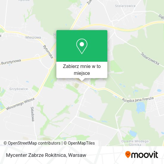 Mapa Mycenter Zabrze Rokitnica