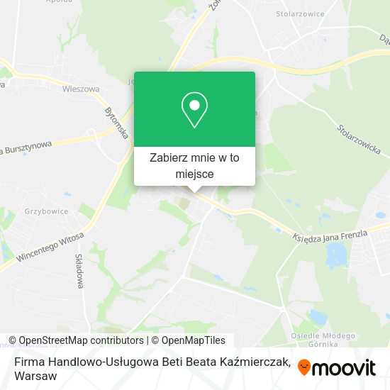 Mapa Firma Handlowo-Usługowa Beti Beata Kaźmierczak