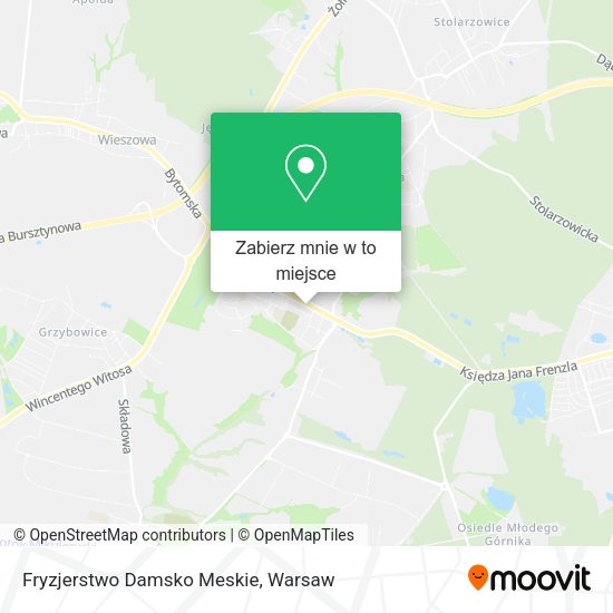 Mapa Fryzjerstwo Damsko Meskie