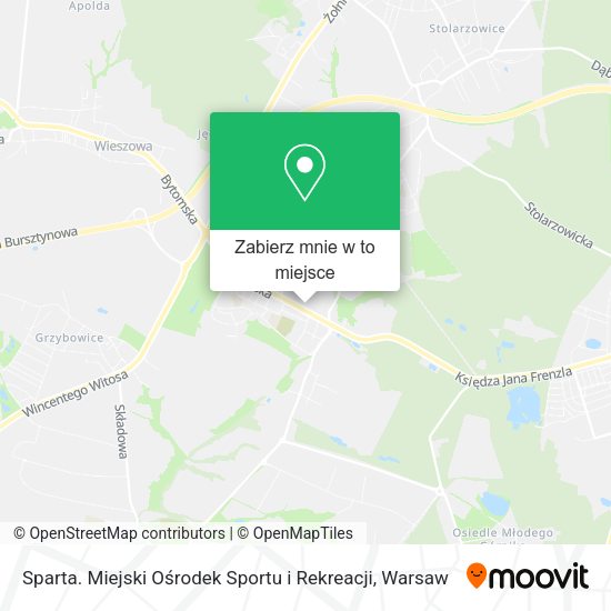 Mapa Sparta. Miejski Ośrodek Sportu i Rekreacji