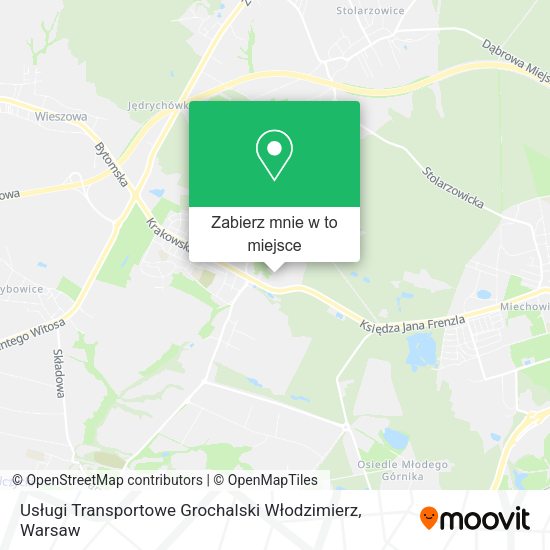 Mapa Usługi Transportowe Grochalski Włodzimierz