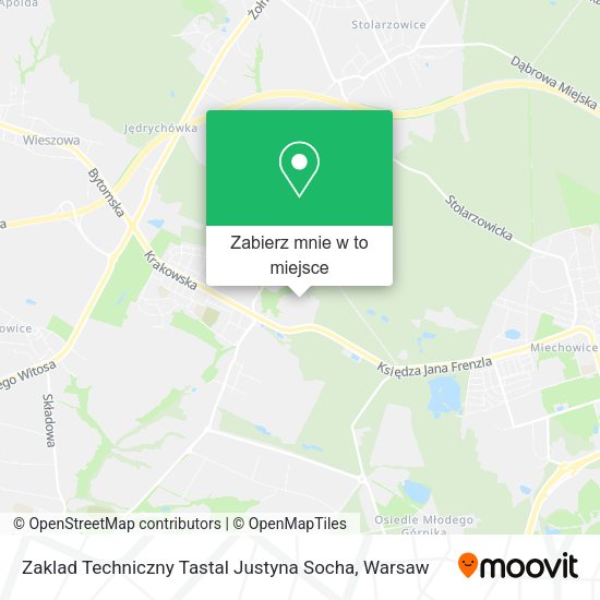 Mapa Zaklad Techniczny Tastal Justyna Socha