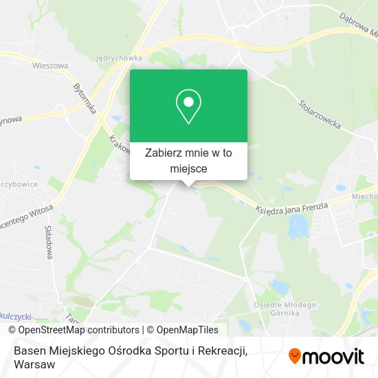 Mapa Basen Miejskiego Ośrodka Sportu i Rekreacji