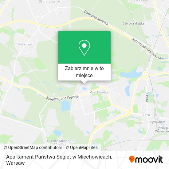 Mapa Apartament Państwa Segiet w Miechowicach