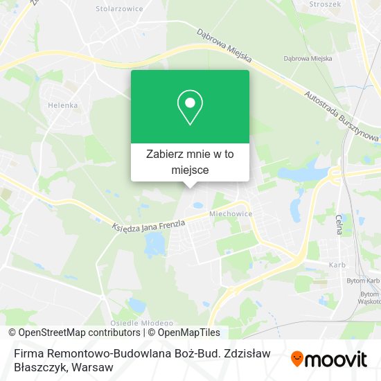 Mapa Firma Remontowo-Budowlana Boż-Bud. Zdzisław Błaszczyk