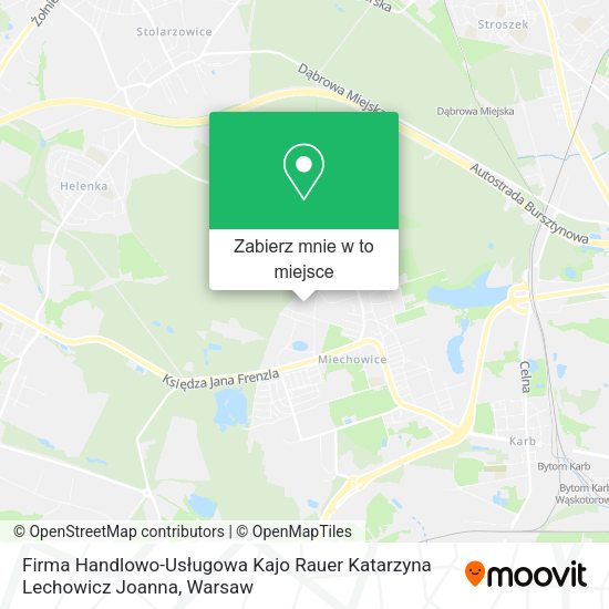 Mapa Firma Handlowo-Usługowa Kajo Rauer Katarzyna Lechowicz Joanna