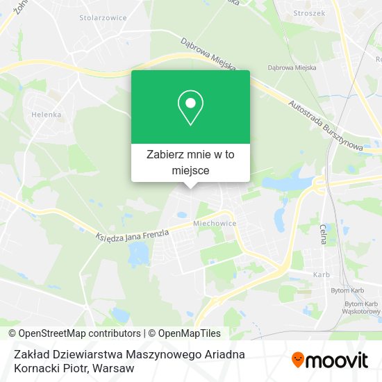 Mapa Zakład Dziewiarstwa Maszynowego Ariadna Kornacki Piotr