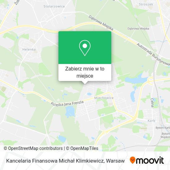 Mapa Kancelaria Finansowa Michał Klimkiewicz