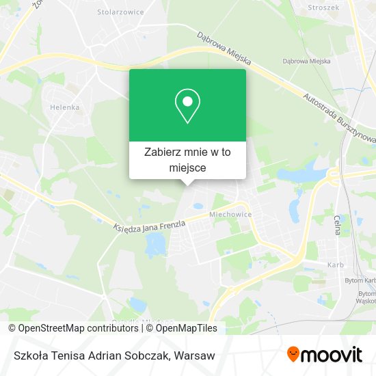 Mapa Szkoła Tenisa Adrian Sobczak