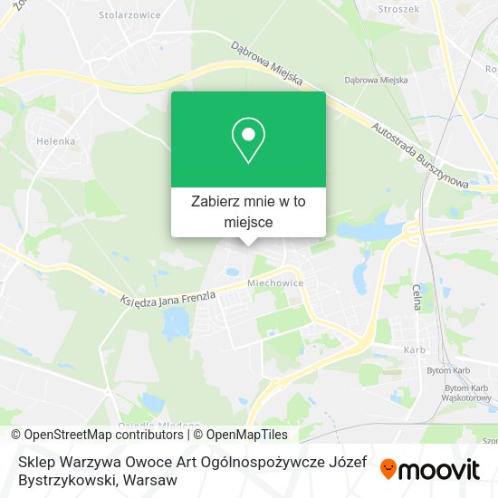 Mapa Sklep Warzywa Owoce Art Ogólnospożywcze Józef Bystrzykowski