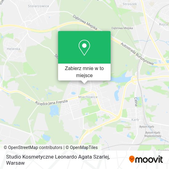 Mapa Studio Kosmetyczne Leonardo Agata Szarlej