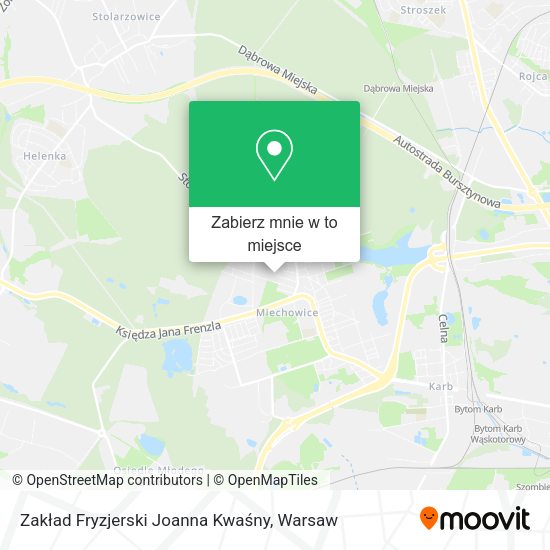 Mapa Zakład Fryzjerski Joanna Kwaśny