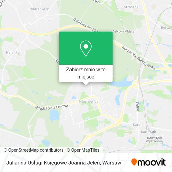 Mapa Julianna Usługi Księgowe Joanna Jeleń