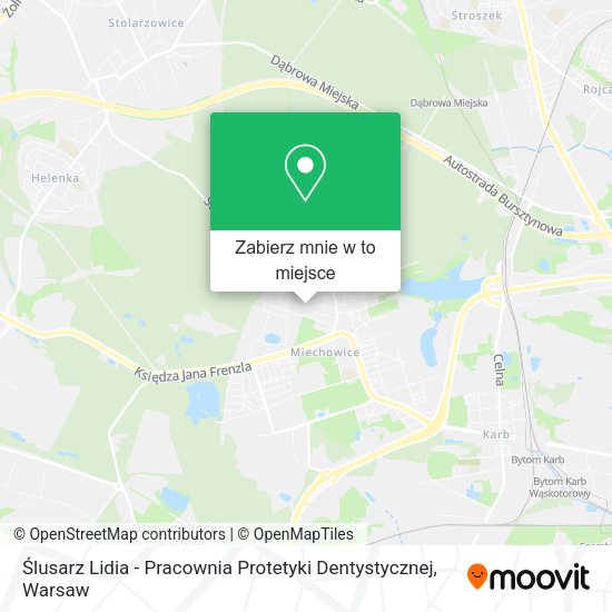 Mapa Ślusarz Lidia - Pracownia Protetyki Dentystycznej