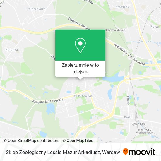 Mapa Sklep Zoologiczny Lessie Mazur Arkadiusz