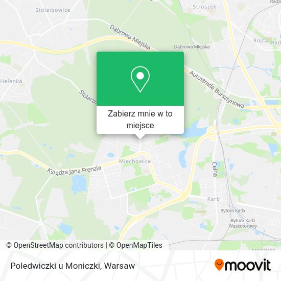 Mapa Poledwiczki u Moniczki