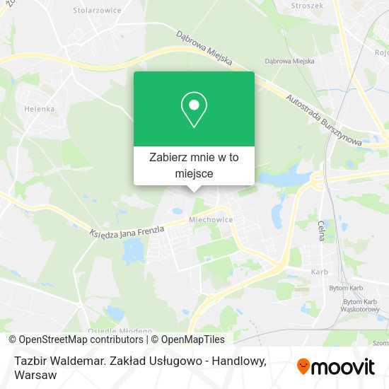 Mapa Tazbir Waldemar. Zakład Usługowo - Handlowy