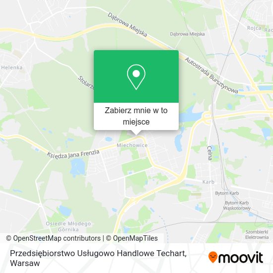 Mapa Przedsiębiorstwo Usługowo Handlowe Techart