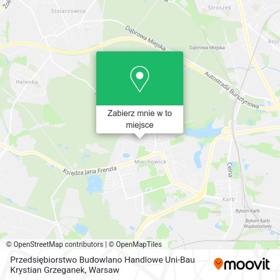 Mapa Przedsiębiorstwo Budowlano Handlowe Uni-Bau Krystian Grzeganek