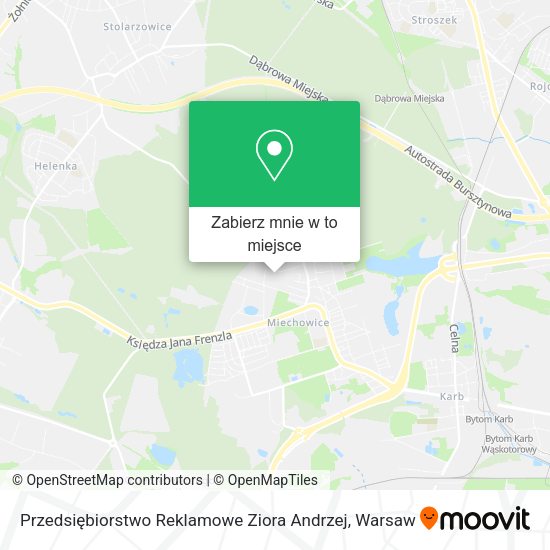 Mapa Przedsiębiorstwo Reklamowe Ziora Andrzej