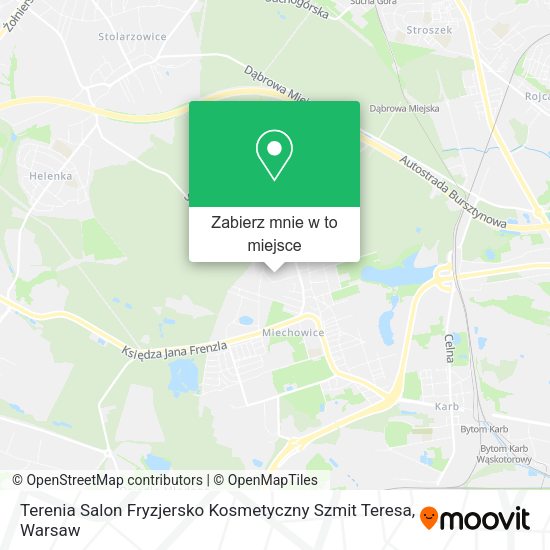 Mapa Terenia Salon Fryzjersko Kosmetyczny Szmit Teresa