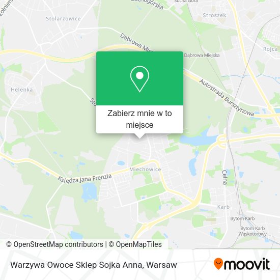 Mapa Warzywa Owoce Sklep Sojka Anna