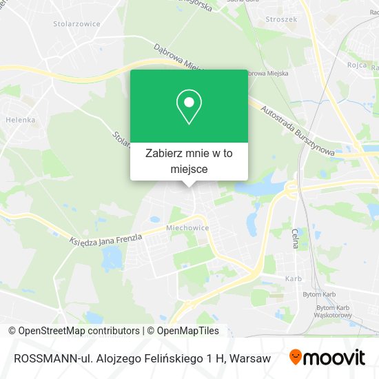 Mapa ROSSMANN-ul. Alojzego Felińskiego 1 H