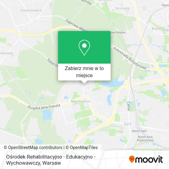 Mapa Ośrodek Rehabilitacyjno - Edukacyjno - Wychowawczy