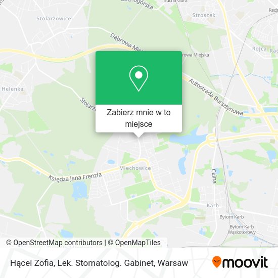 Mapa Hącel Zofia, Lek. Stomatolog. Gabinet