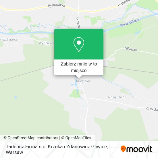 Mapa Tadeusz Firma s.c. Krzoka i Zdanowicz Gliwice