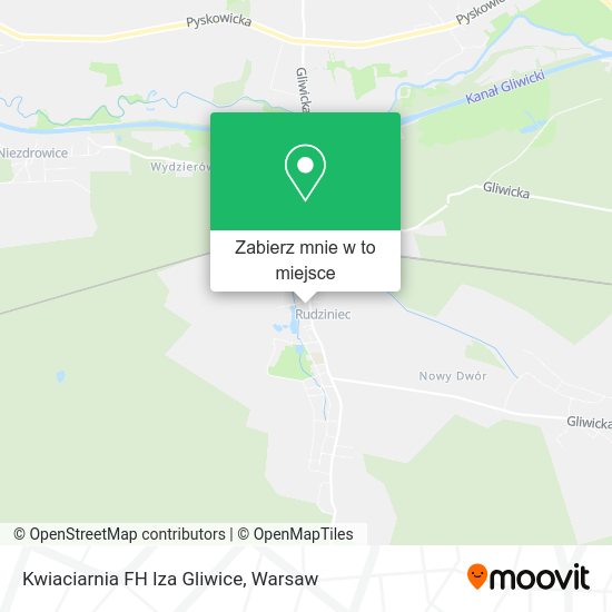 Mapa Kwiaciarnia FH Iza Gliwice