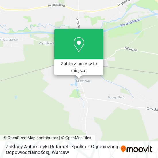 Mapa Zakłady Automatyki Rotametr Spółka z Ograniczoną Odpowiedzialnością