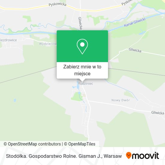 Mapa Stodółka. Gospodarstwo Rolne. Gisman J.