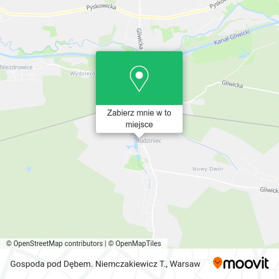 Mapa Gospoda pod Dębem. Niemczakiewicz T.