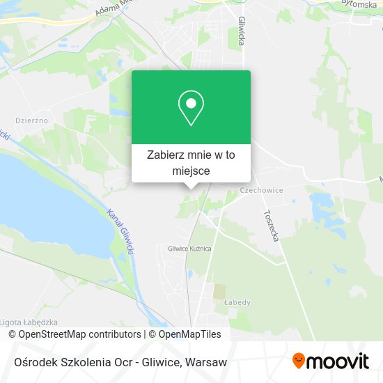 Mapa Ośrodek Szkolenia Ocr - Gliwice