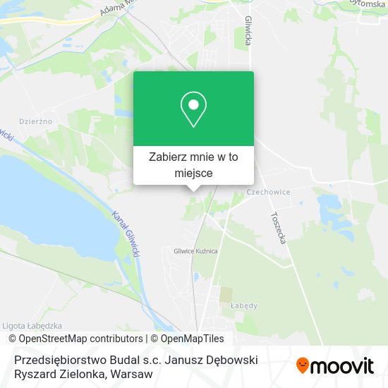 Mapa Przedsiębiorstwo Budal s.c. Janusz Dębowski Ryszard Zielonka