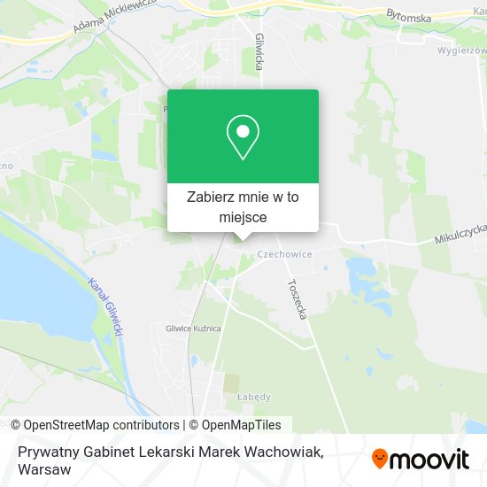 Mapa Prywatny Gabinet Lekarski Marek Wachowiak